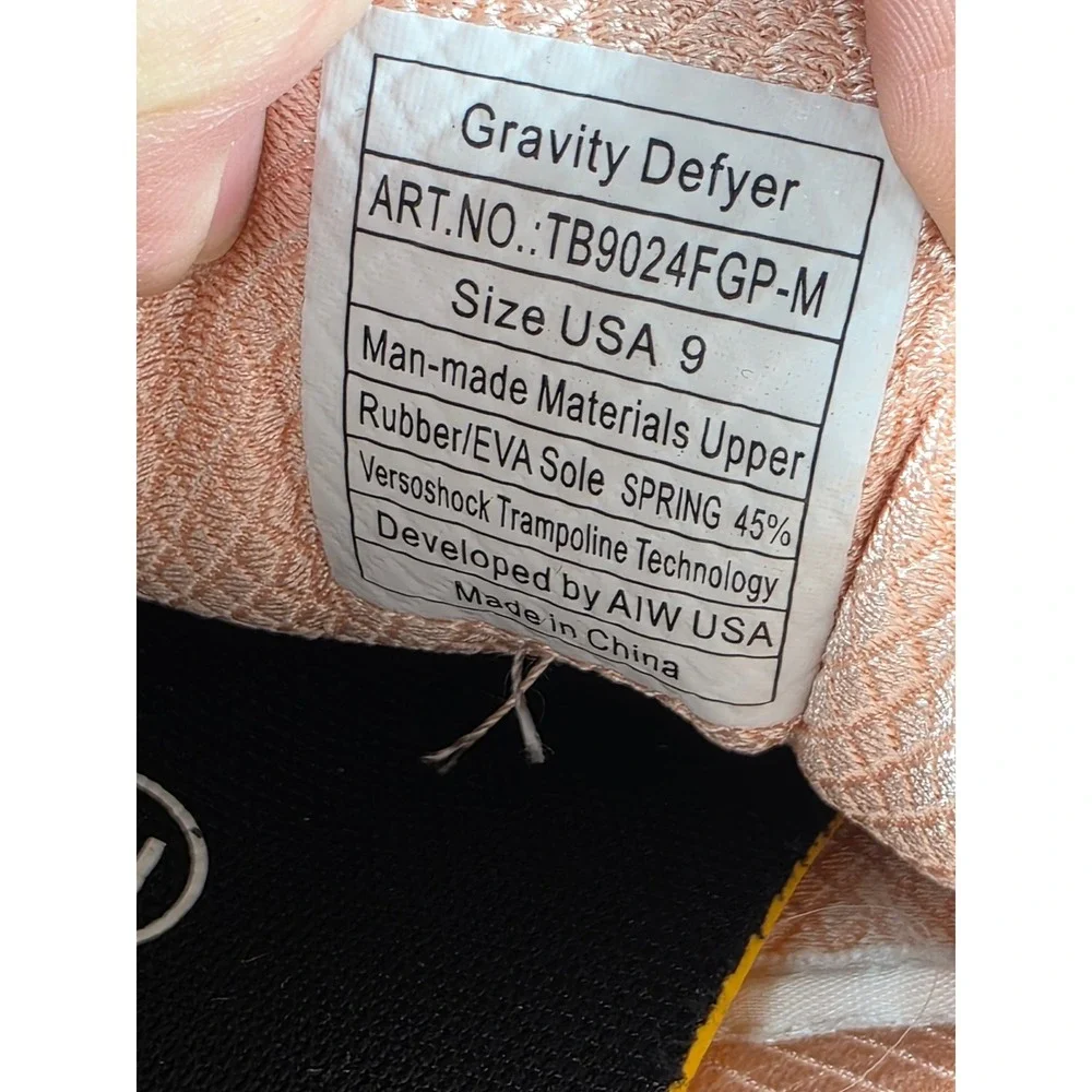 Gravity Defyer GDEFY Sneakers Womens 9‎ Grey Teal Versoshock Walking Shoes